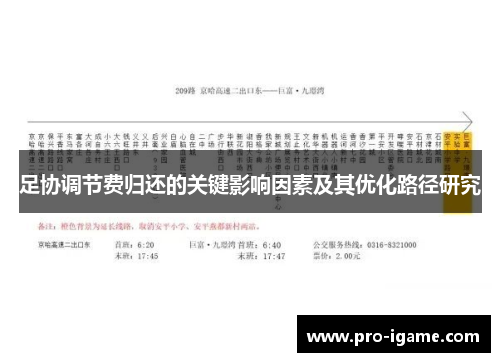 足协调节费归还的关键影响因素及其优化路径研究 足协调节费归还的关键影响因素及其优化路径研究